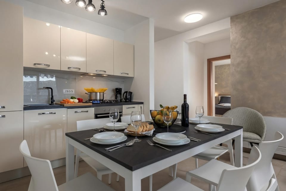 Kitchen and dining area