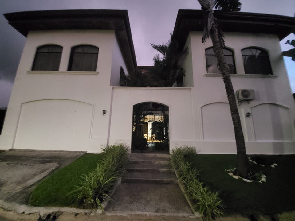 Gated entrance to apt door, private, and secure.