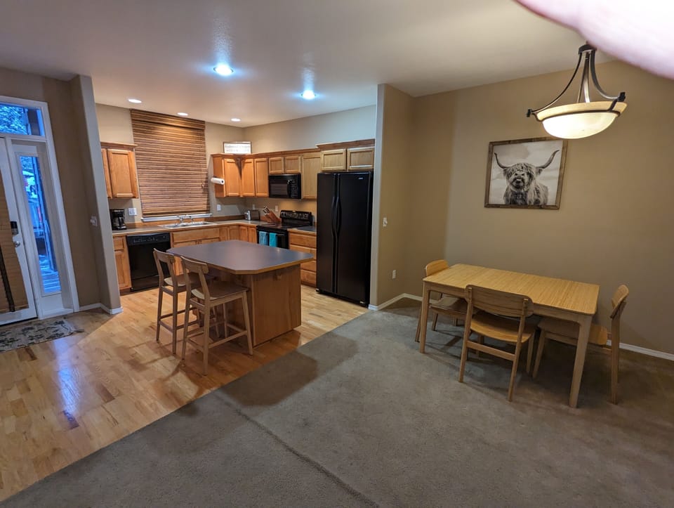 view of main level from living room