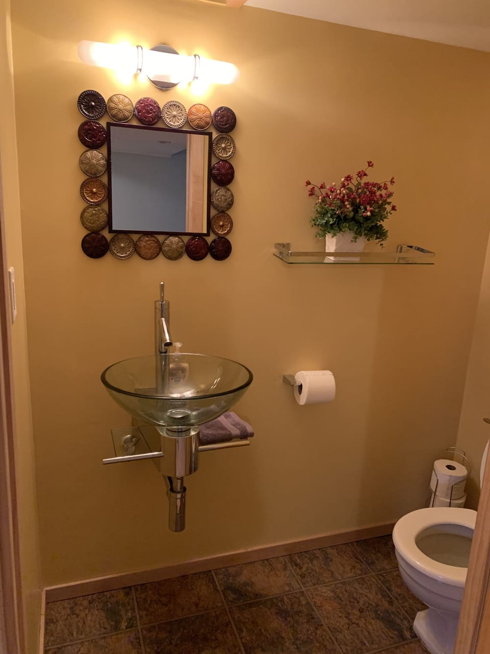 Bathroom in the basement.