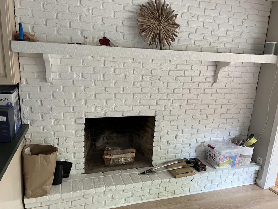 Main floor fireplace