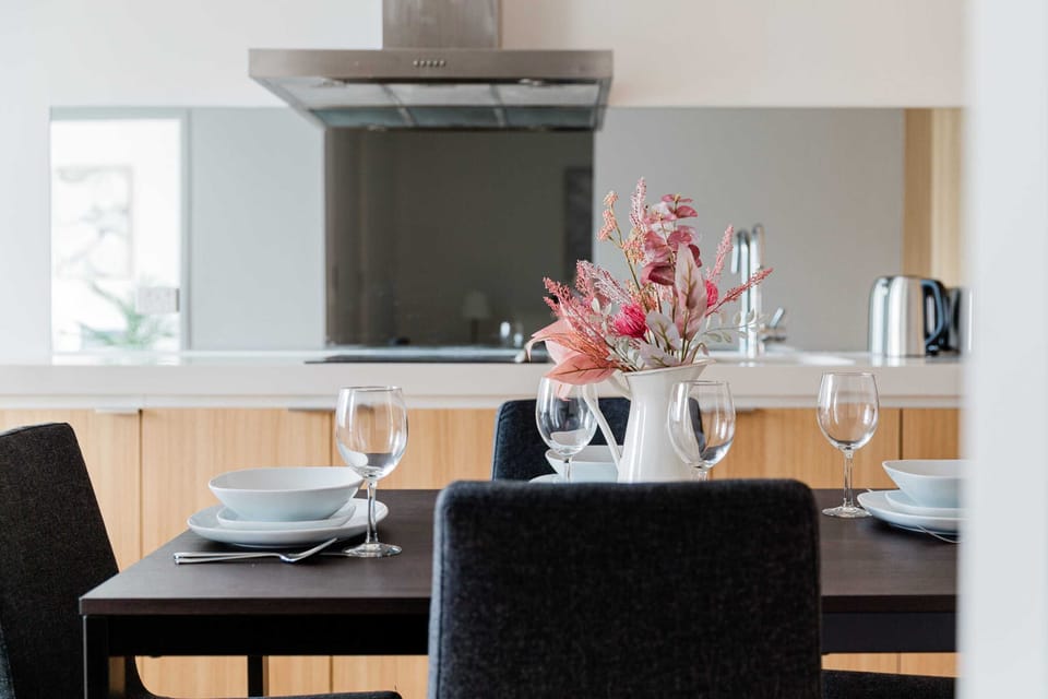 The dining area.
