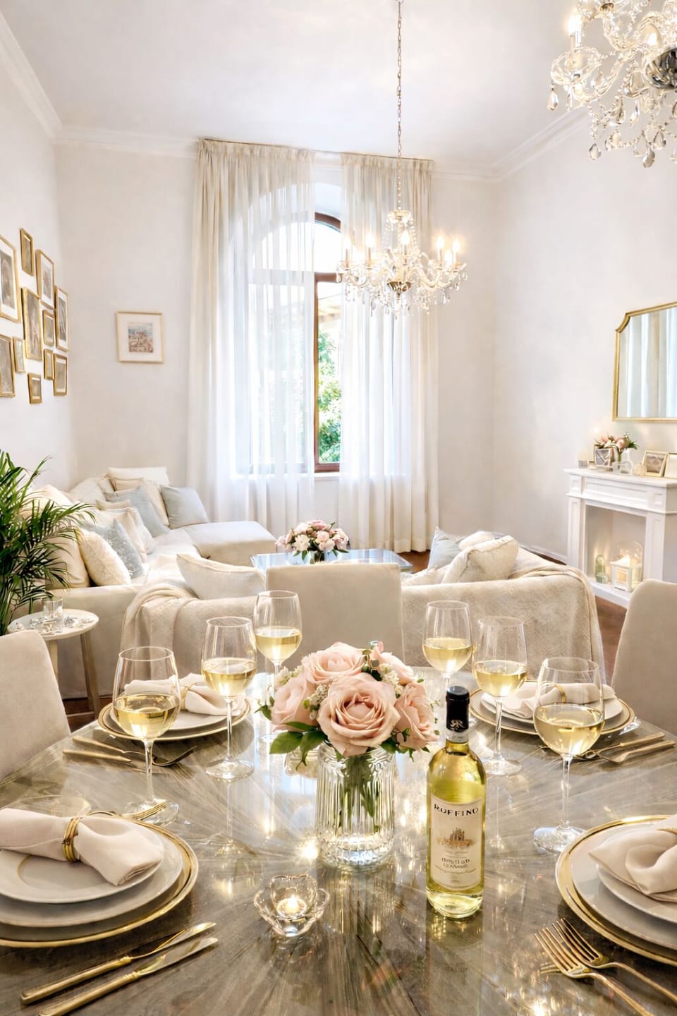 ✨Your beautiful living room with a grand dining table ✨