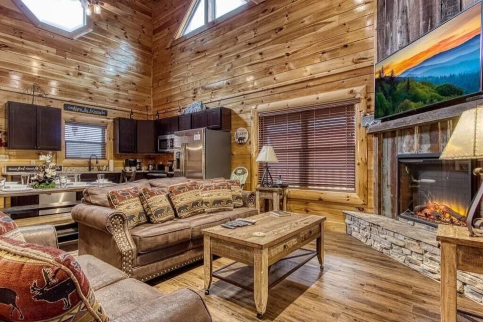Soggy Bears' cozy living area