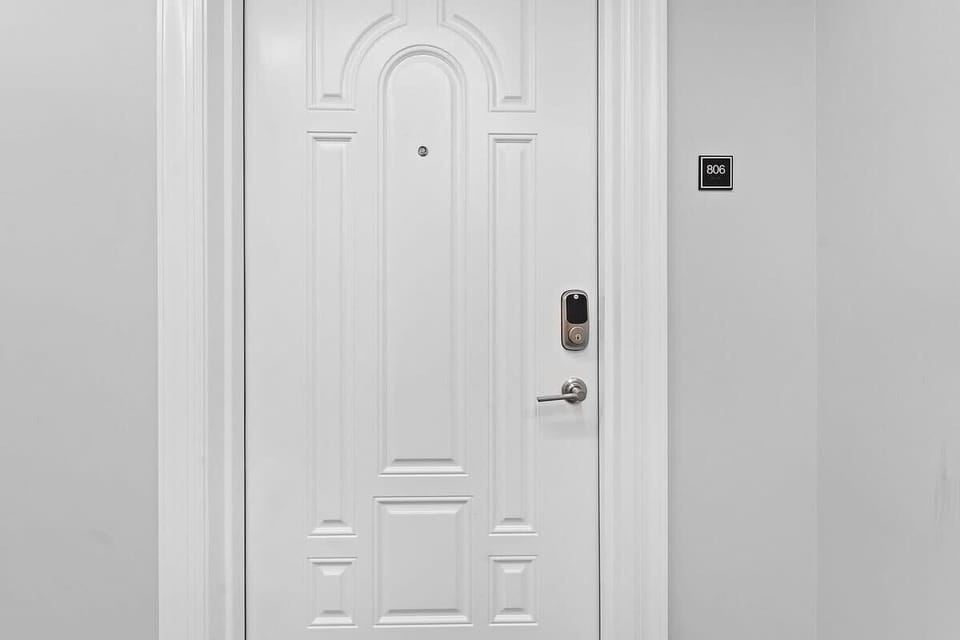 Secured door in a 24/7 security guarded building!