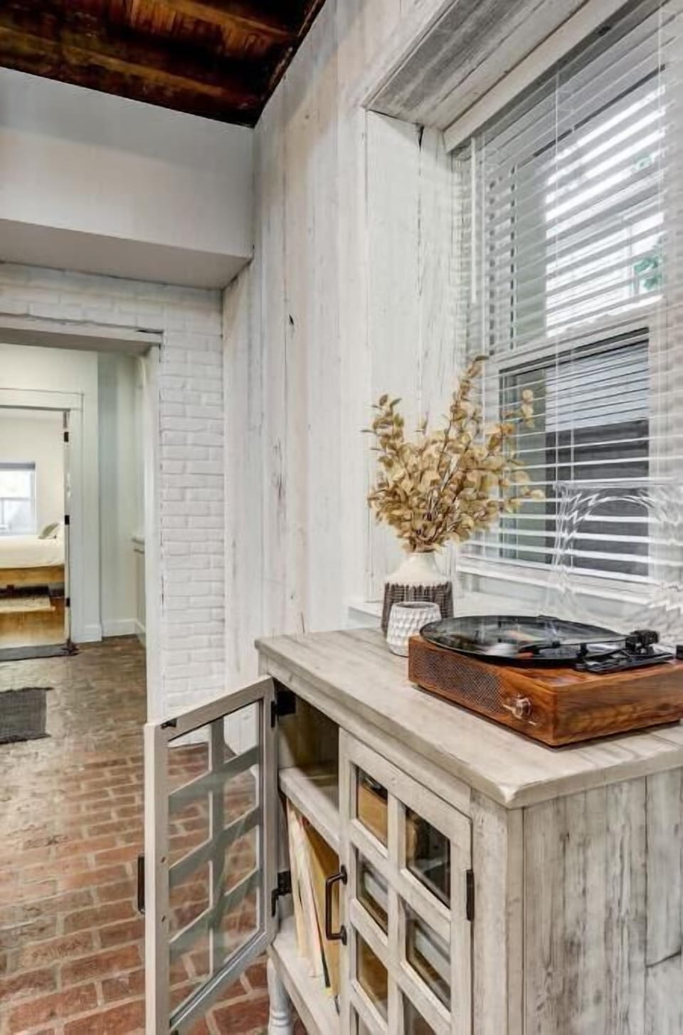 Record player in game area