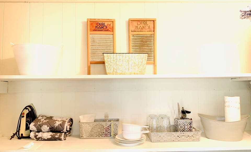 Your Kitchenette has a Coffee Keurig coffee maker, microwave, mini fridge.