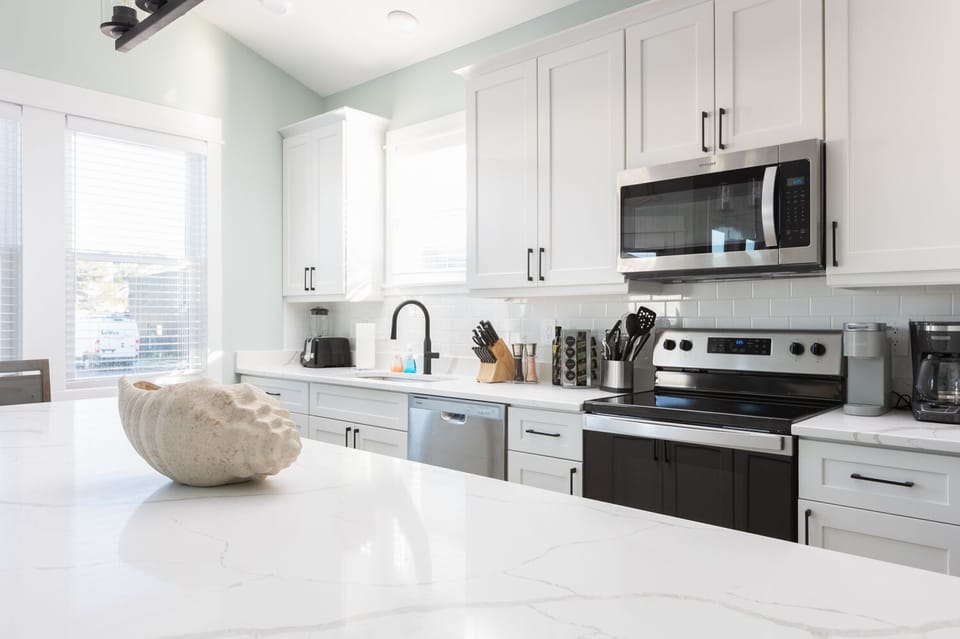 Fully stocked kitchen