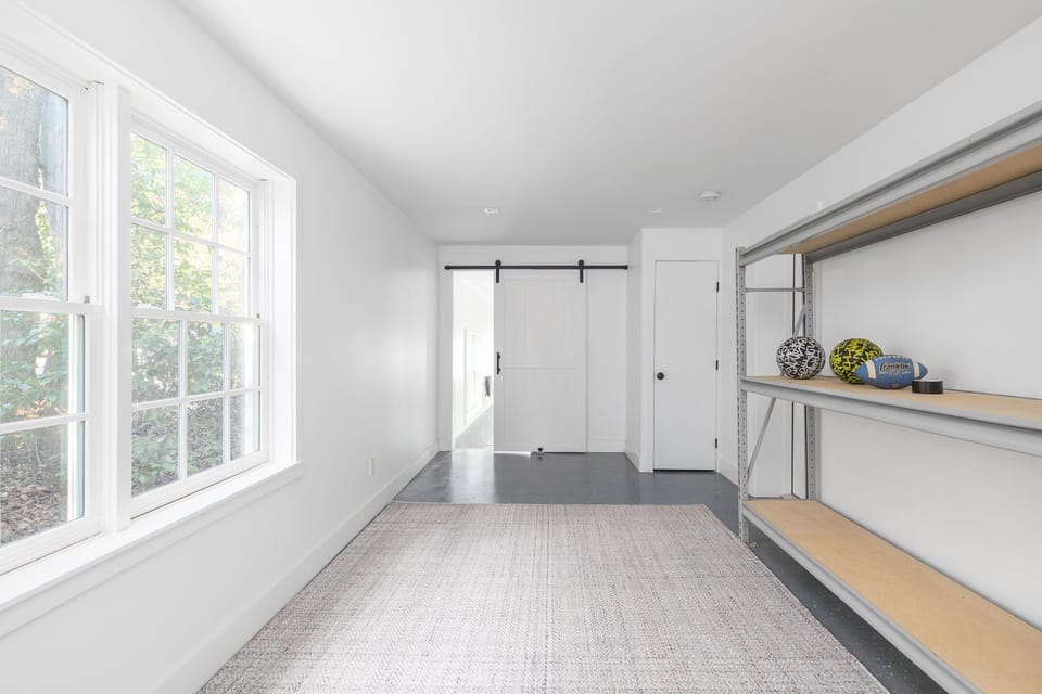 Entrance to Garage, could be used as workout room