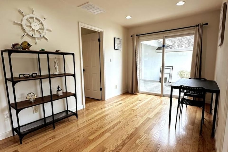 Smaller living area perfect for intimate game nights or small-group activities.