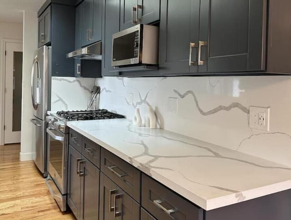 Another angle of our newly remodeled kitchen