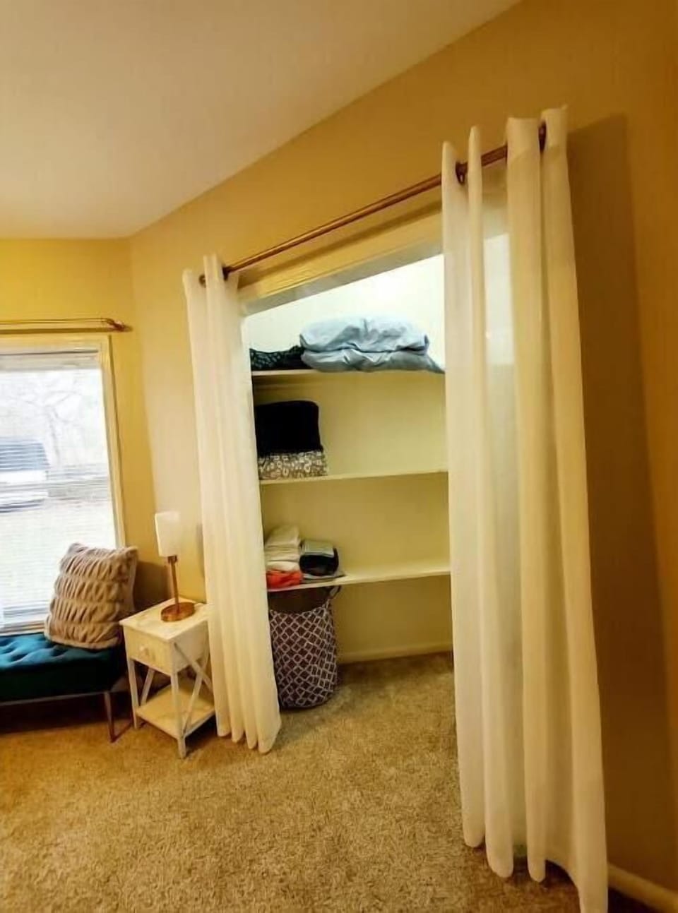 Walk-in closet.