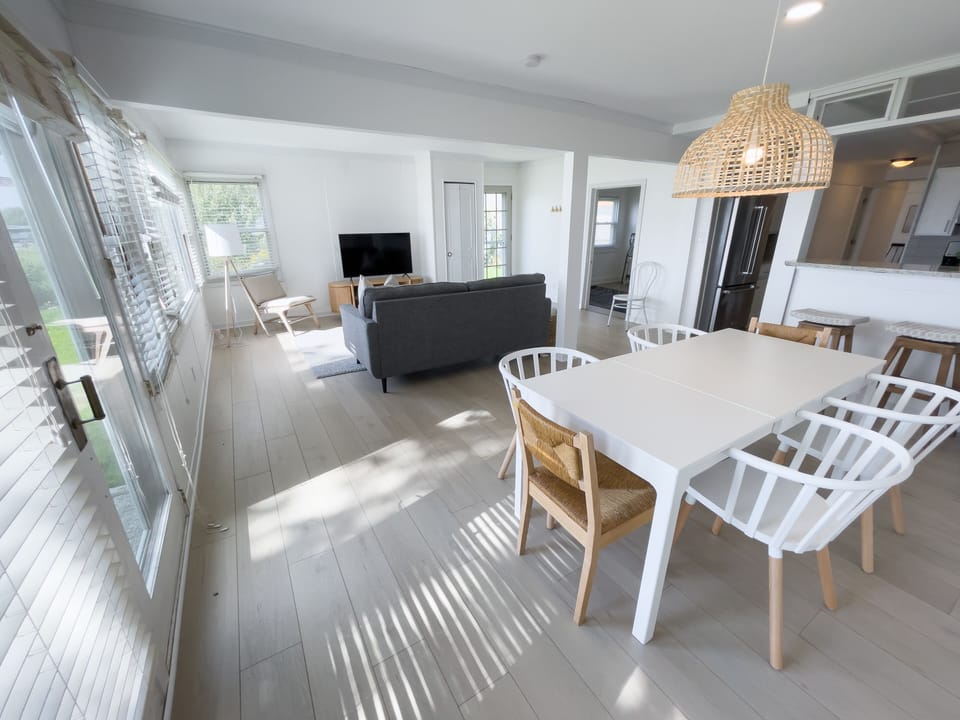 Ample seating for six