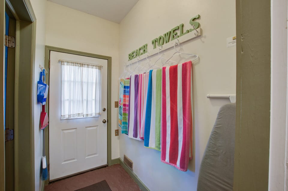 Back Hallway - we offer beach towels!