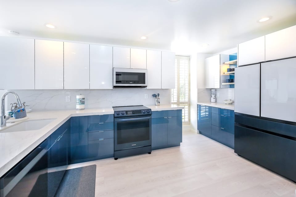 Whip up gourmet meals in the fully-equipped kitchen, boasting sleek countertops and state of the art appliances