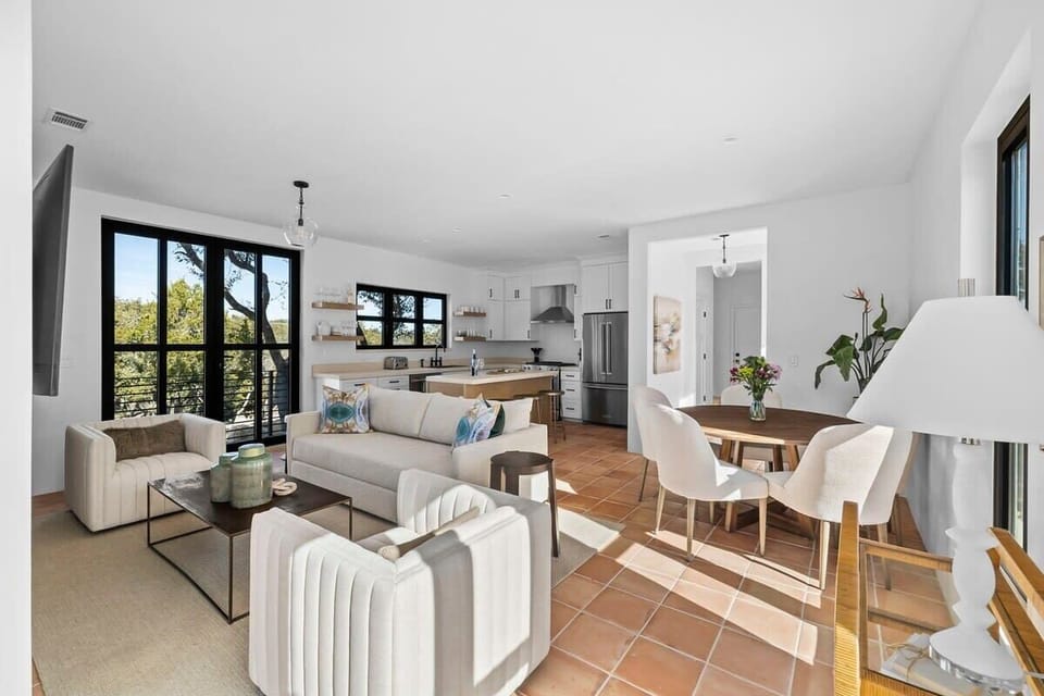Main living room and dining area