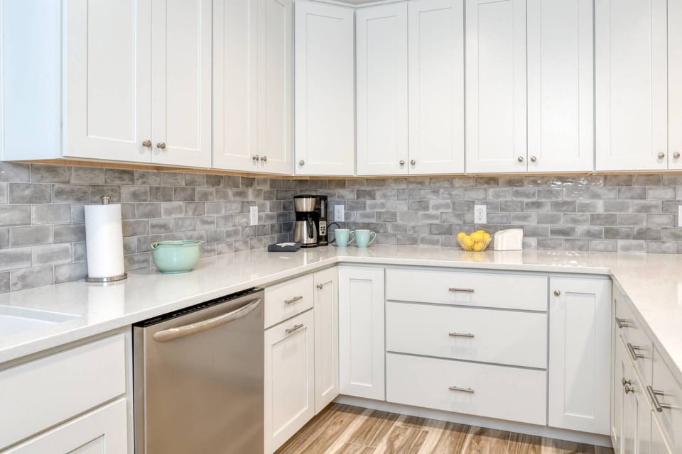 The kitchen is stocked with everything you need to prepare your favorite meals.