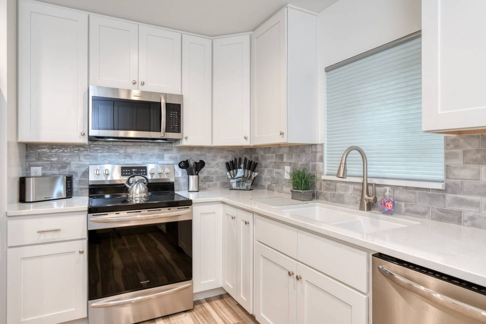 Updated appliances allow you to cook in comfort.