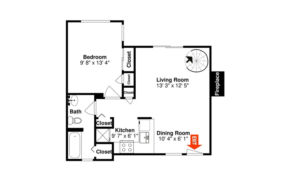 Smoky Sunrise Getaway | Floor Plan, First Floor