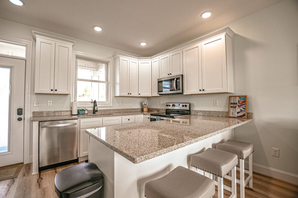 Fully stocked kitchen