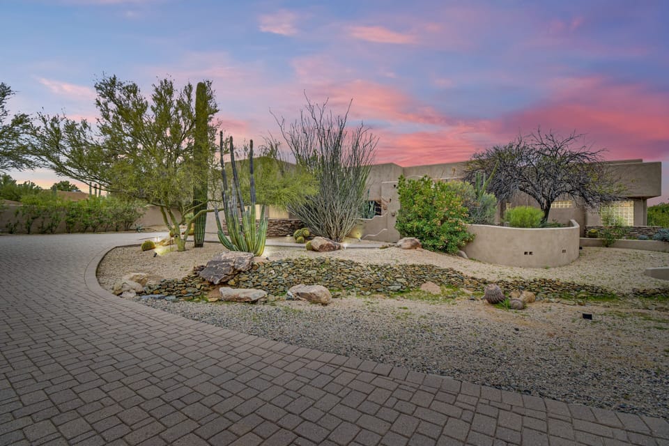 Large driveway entrance