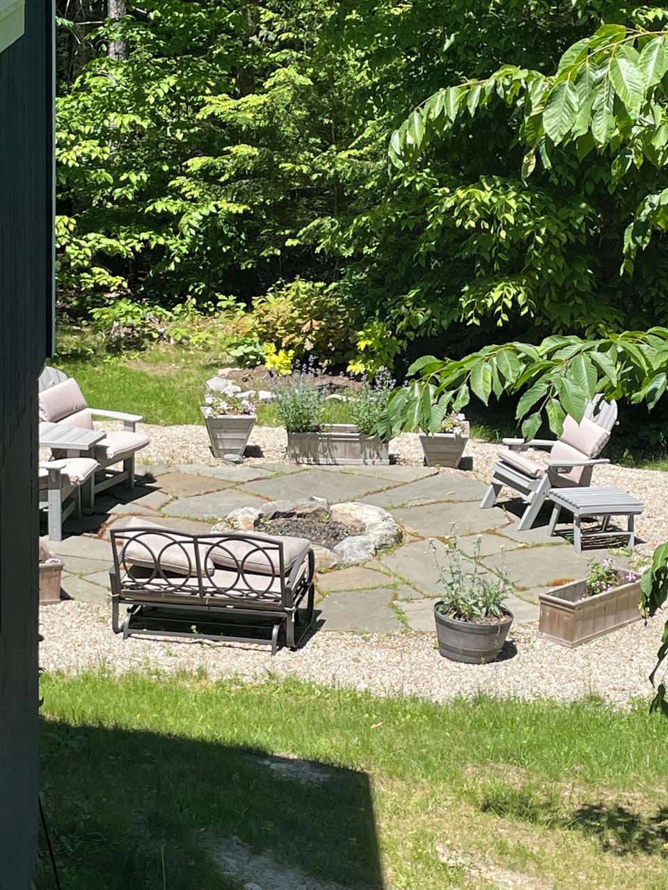 backyard/firepit from porch

