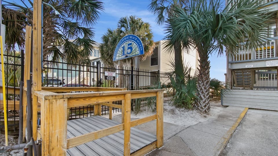 On property beach access