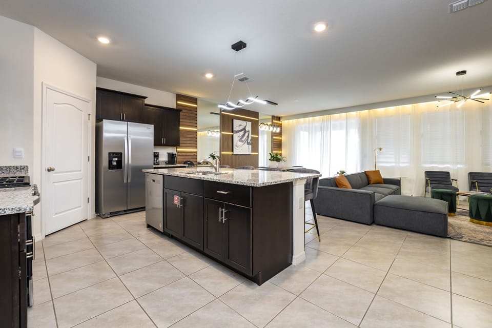 Open plan living area