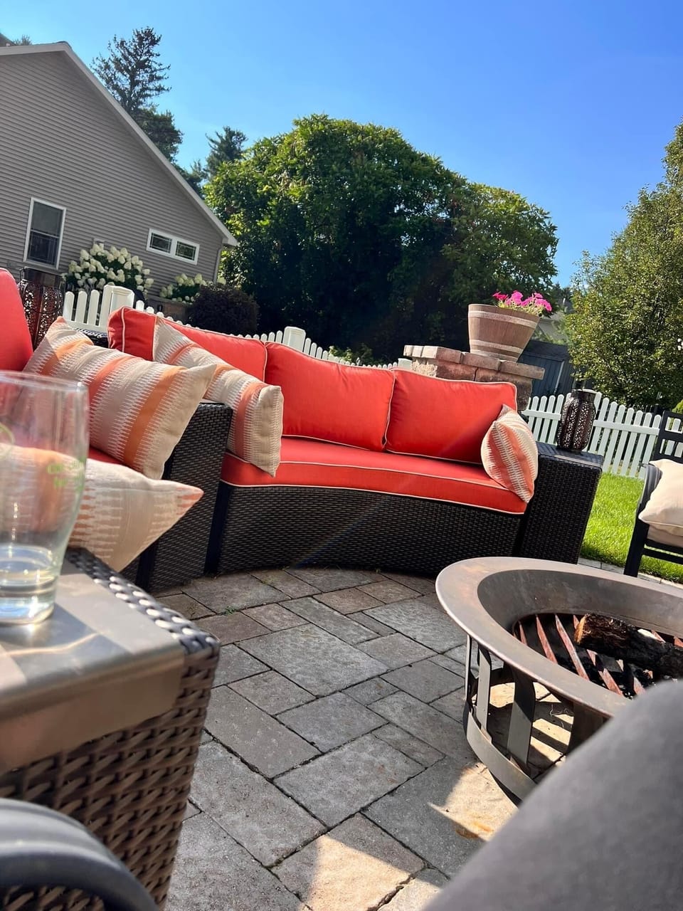 Responsible adults can enjoy a small fire in our fire pit!