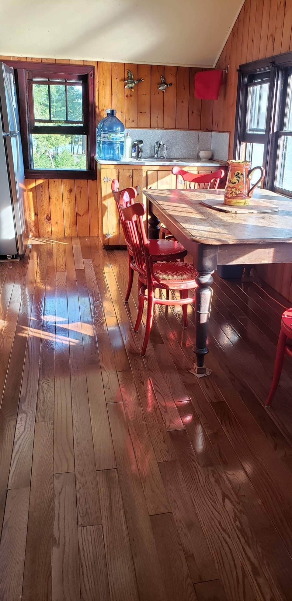 sunny kitchen.