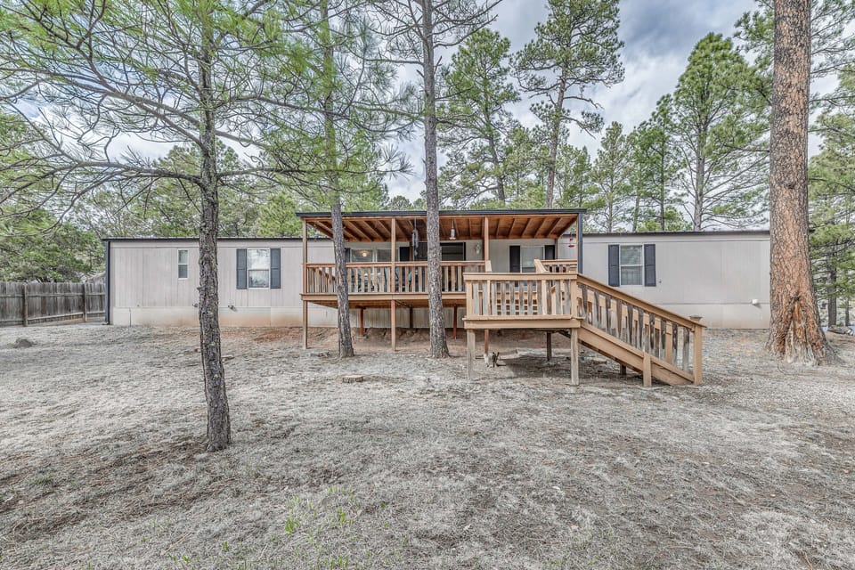Ruidoso Vacation Rental | 3BR | 2BA | 1,280 Sq Ft | Stairs Required