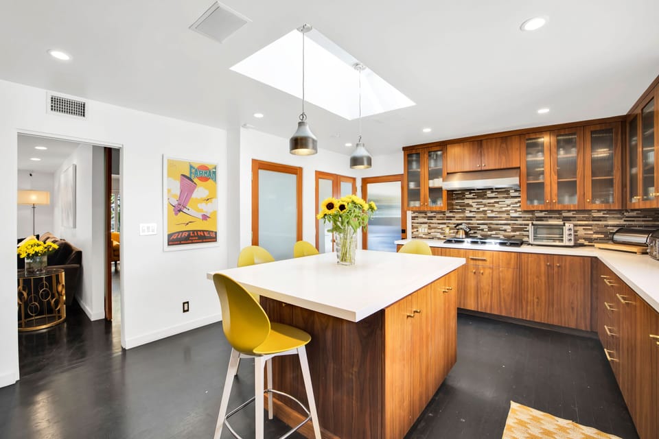 Numerous storage cabinets for your kitchen essentials.