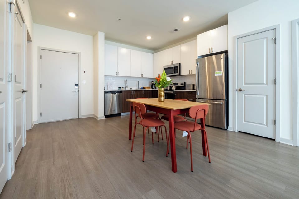 Dining and kitchen