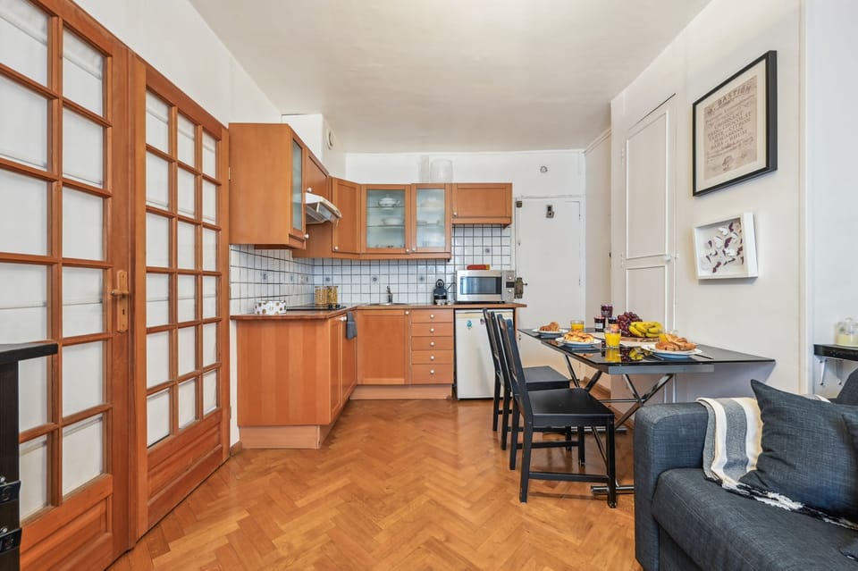 The open-plan living, kitchen and dining area