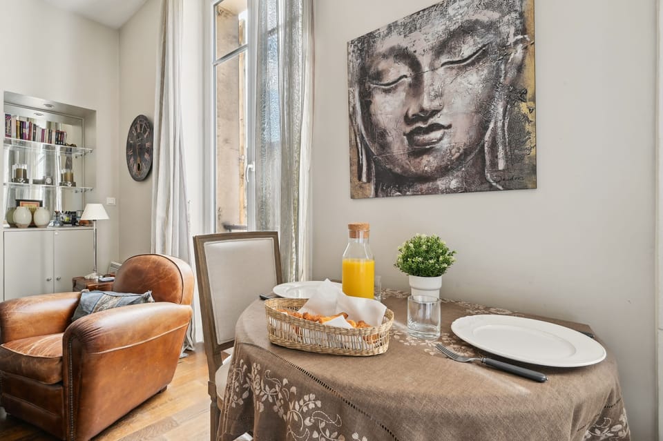 The dining area