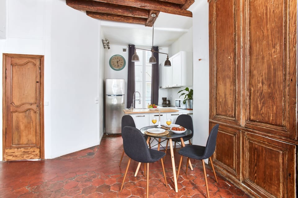 The open-plan living, kitchen and dining area