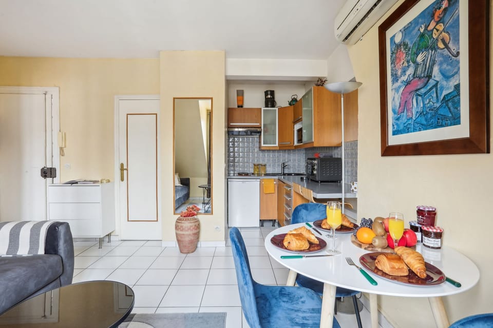 The open-plan living, kitchen and dining area