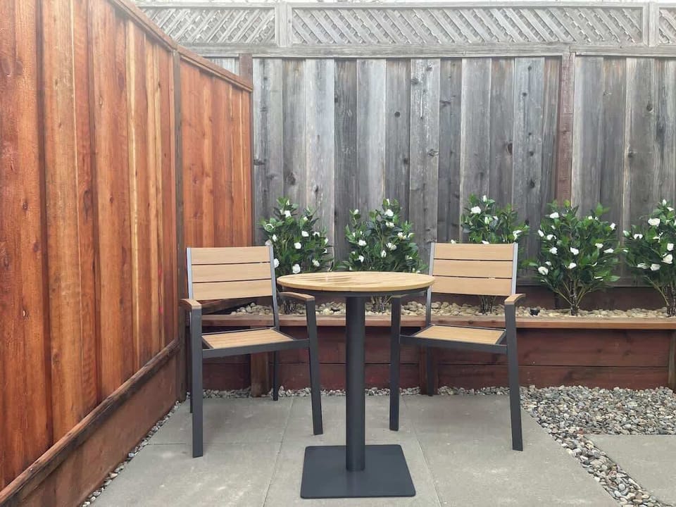 Outdoor patio area