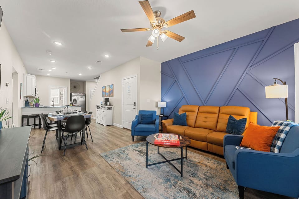 Cook, eat, and relax without leaving this one open space — the main floor flows from kitchen through dining into the living room so you stay
part of the conversation no matter where you are.
