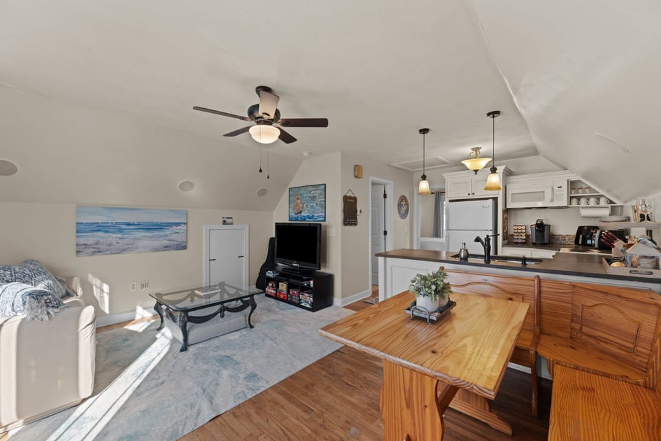 Welcome to our cozy haven with an open-concept living and dining.
