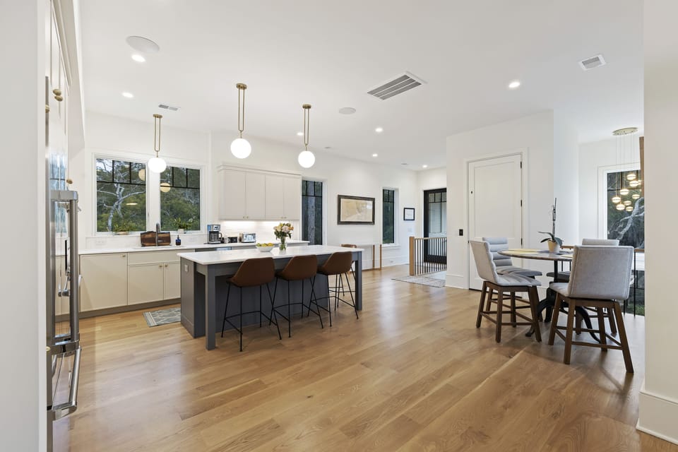 Chef's dream kitchen - no expense spared with the modernness of the home