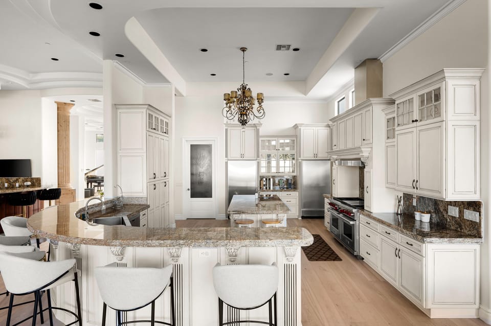 A chef's kitchen