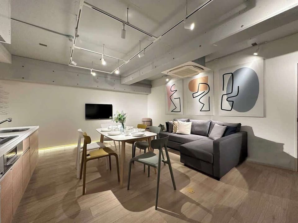 Living area w/ sofa bed