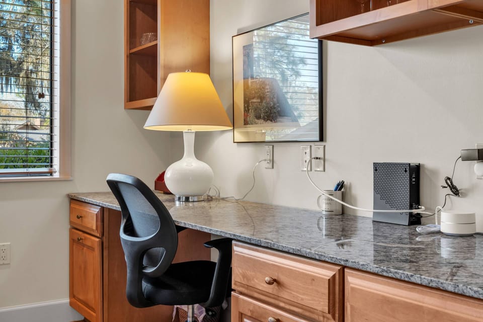 Private study or work space for guests to take advantage of staying on top of projects!