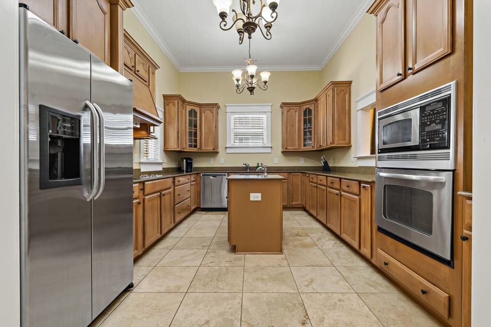 Fully equipped kitchen with everything you could need.