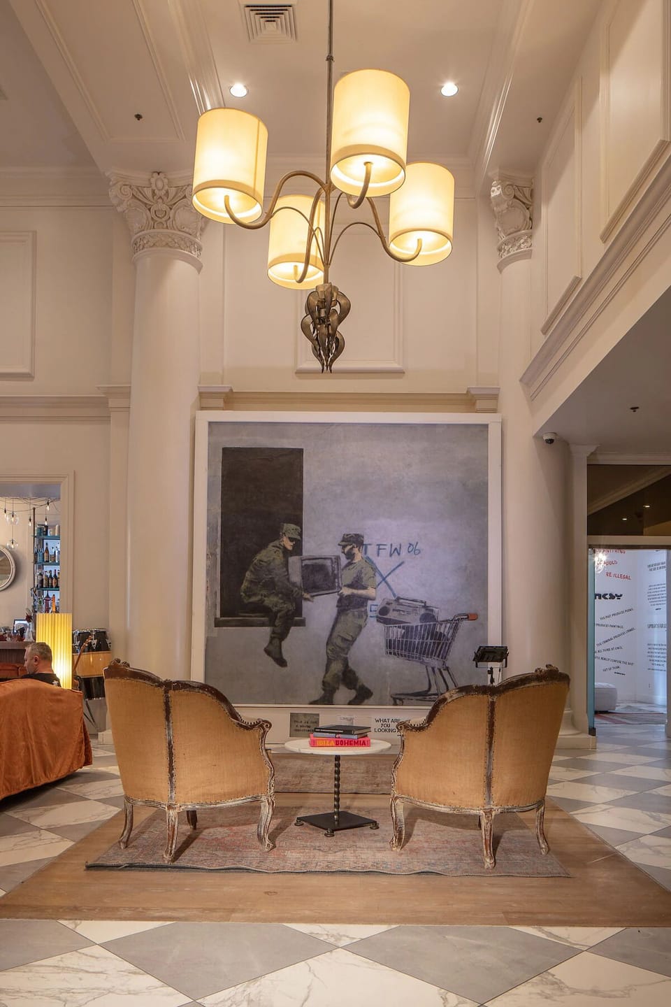 Stroll through soaring interiors and settle into cozy corners.