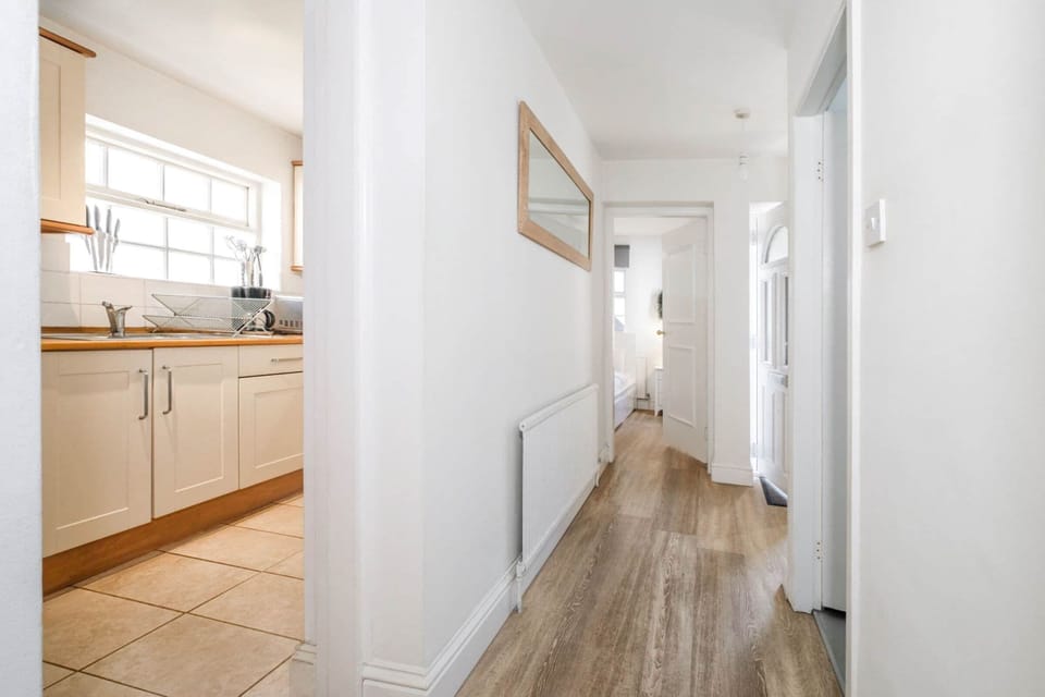 The kitchen and the hallway