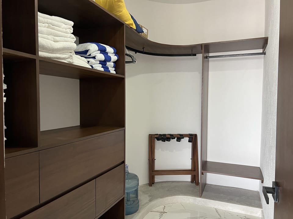 Walk-in closet.