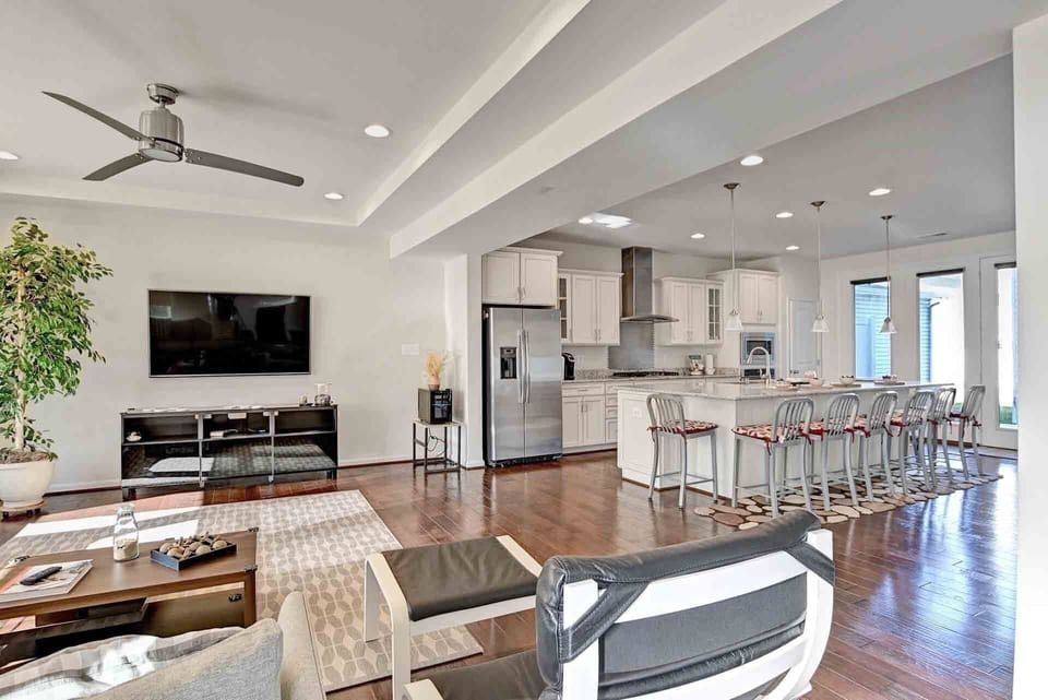 View of main living to kitchen
