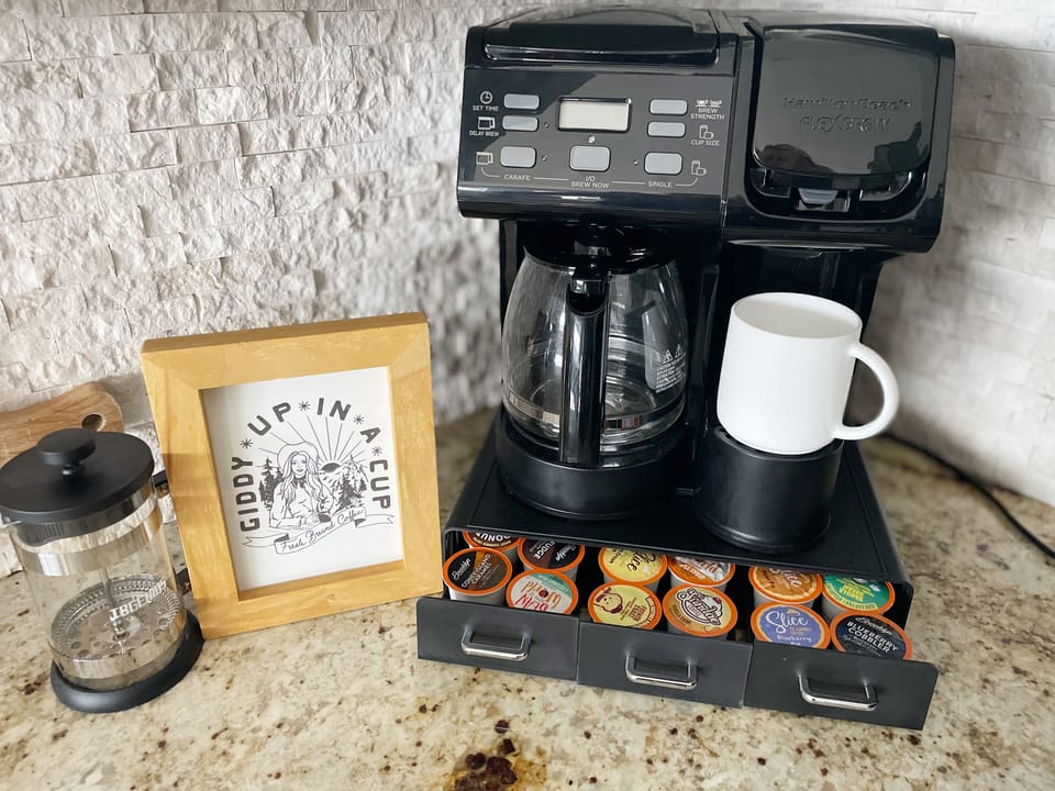 But first, coffee. Drip, pod, or French press. 